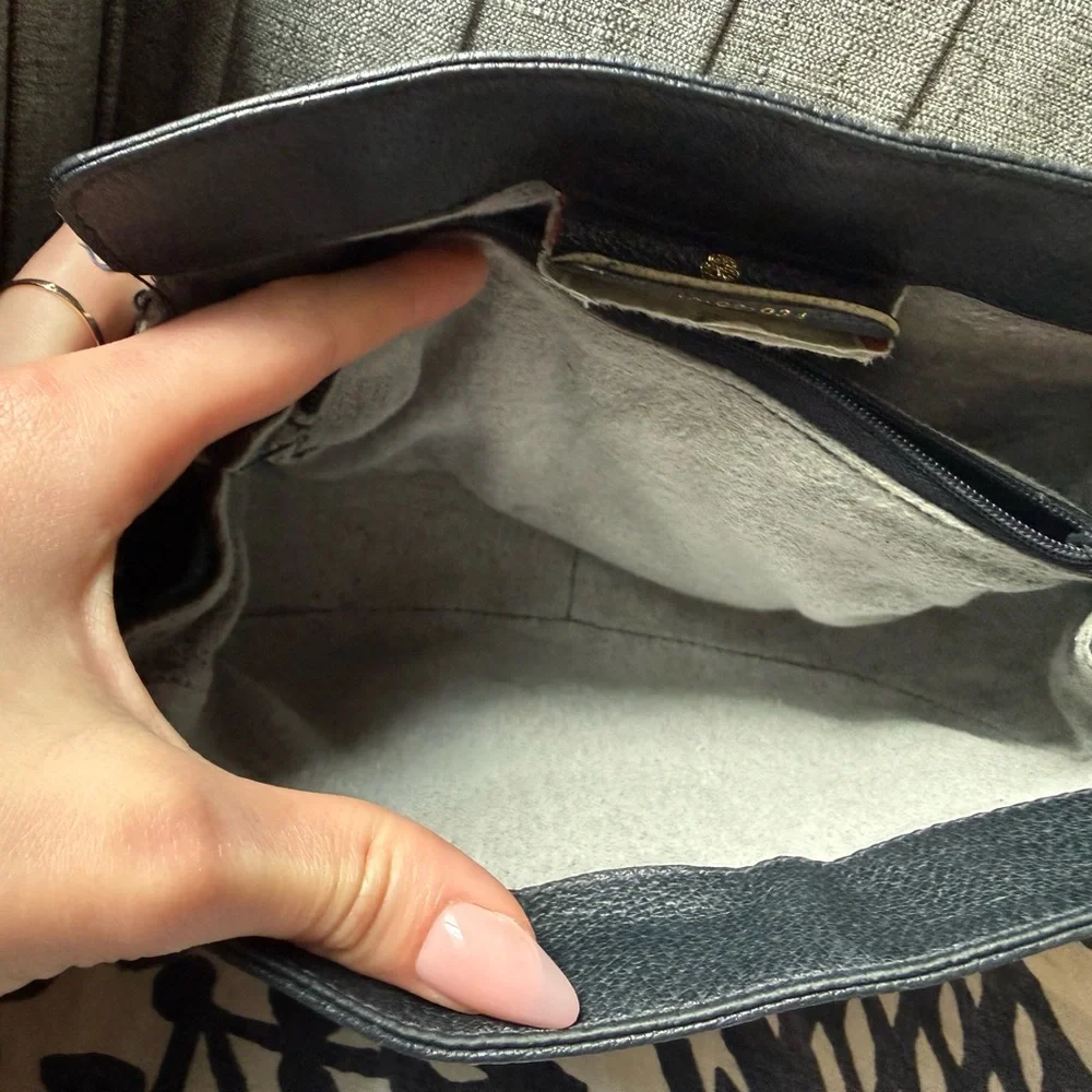 Gucci Beige Monogram Shoulder Bag with Navy and Red Web